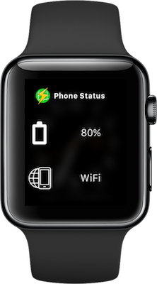 Glance running on a watch